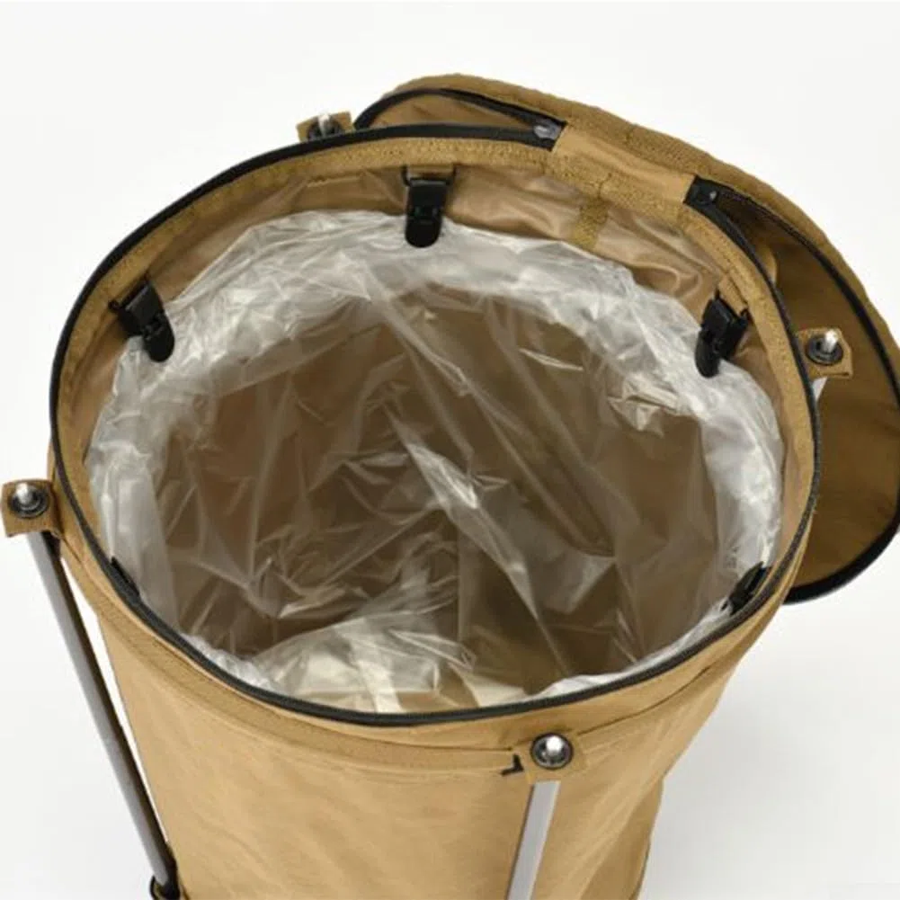 Leichter zusammenklappbarer Camping-Mülleimer, 20 Liter Fassungsvermögen, mit Oxford-Material für Picknick- und Grillabfallsammlung
