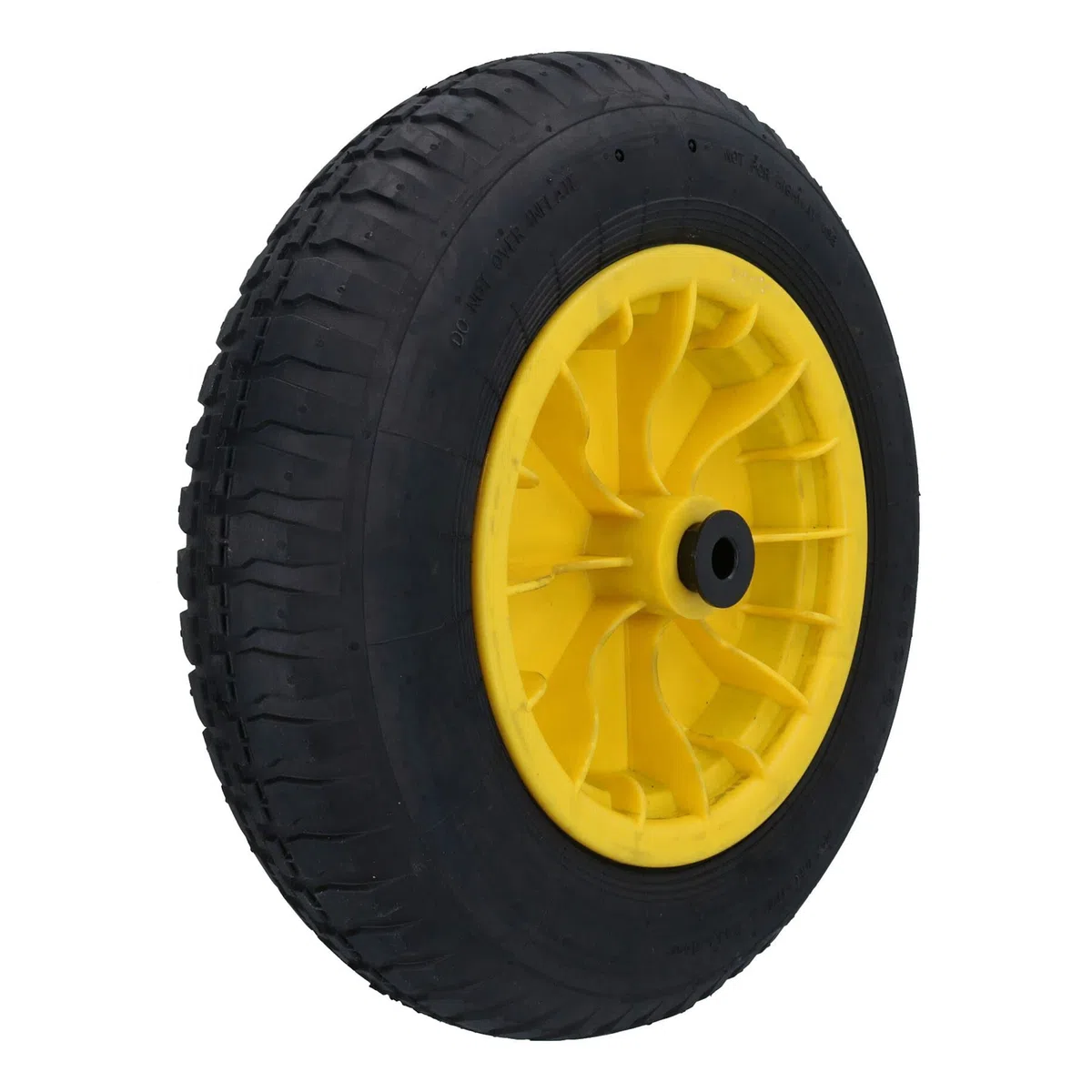 Schubkarrenrad, 35,6 cm, maximale Belastung 160 kg, 25,4 mm oder 13 mm Bohrung, 2 Stück