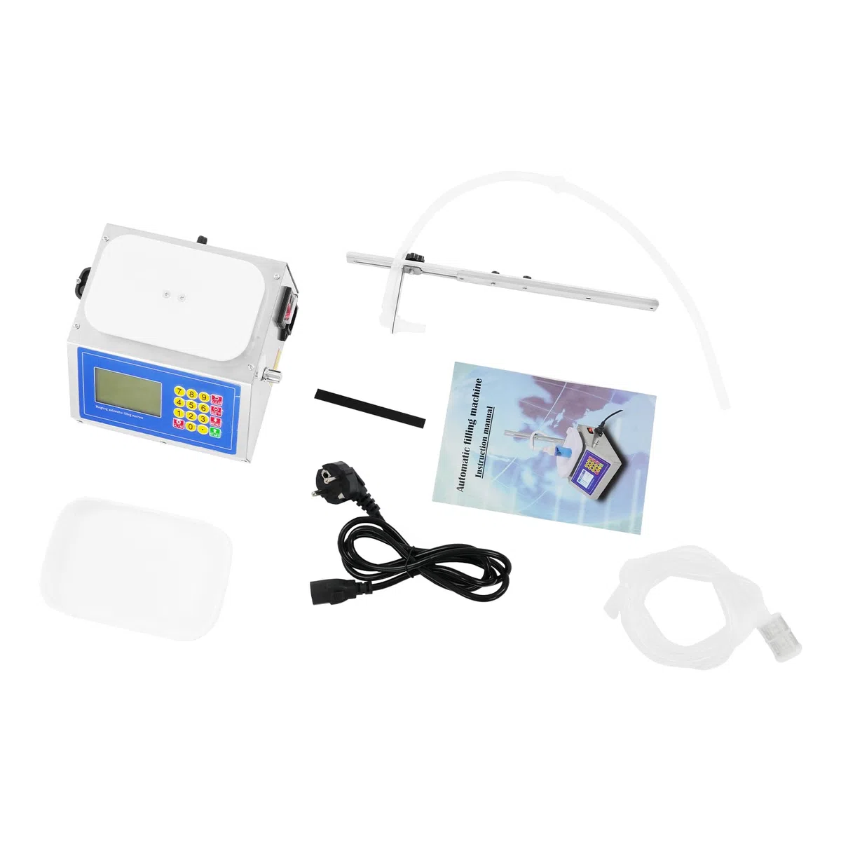 Quantitative Flüssigkeitsabfüllmaschine 30W Elektrische Abfüllanlage mit Membranpumpe, LCD Display, 8g-3kg Kapazität, für Getränke Spirituosen Sojasauce Essig Reagenzien