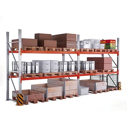 Plattform Regal mehrere, Ständer, Höhe 4400 mm, S85/20