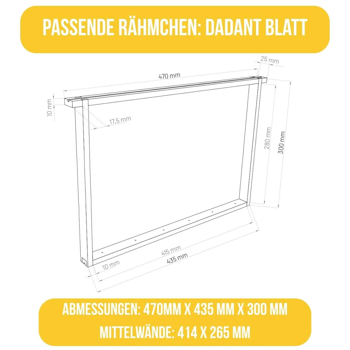 LYSON Bienenbeute Styropor Dadantbeute Dadant Blatt Beute OPTIMA Bienenstock-Set mit niedrigem Varroa-Kunststoffboden (GELB) für die Selbstmontage (Passende Rahmen:47×43,5x30cm;47×43,5x15,9cm)