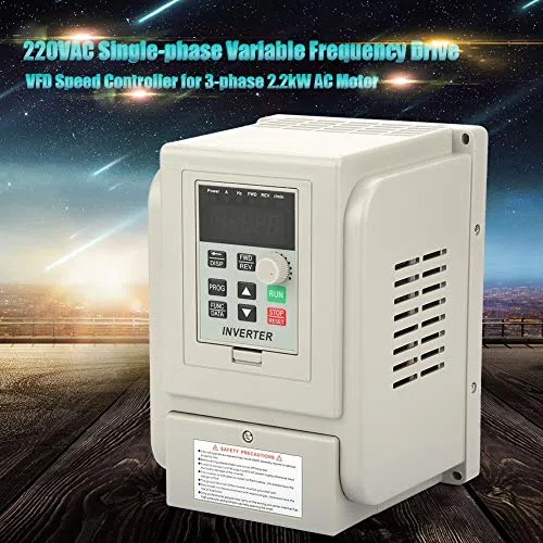 Frequenzumrichter,VFD Frequenzumrichter Universal Einphasen-Motor Inverter Konverter 220V für 3-Phasen-2,2-kW-Wechselstrommotor