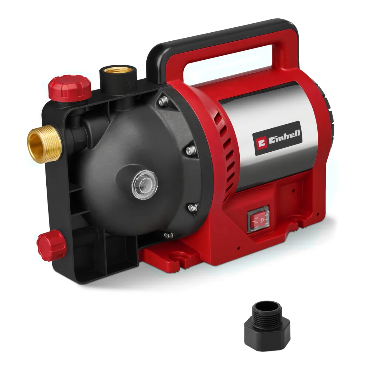 Einhell Gartenpumpe GC-GP 1170 ECO PLUS (max. 7000 L/h Fördermenge, max. 50 m Förderhöhe, ECO PLUS Technologie, Wasserablassschraube, inkl. Universaladapter 33,3 mm)